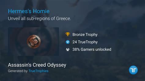 Hermes's Homie trophy in Assassin's Creed Odyssey .